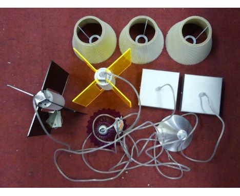 A collection of modern light fittings