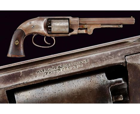dating: about 1860 provenance: USA, Octagonal, rifled, 7-1/2', 44 cal barrel (clean bore, visible rifling) with brass front s