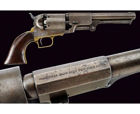 dating: 1849 provenance: USA, Cylindrical, 7-1/2', 44 cal. barrel (signs of use and time inside, visible rifling) with octago