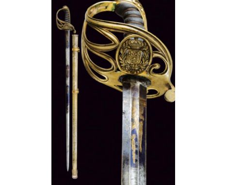 dating: Second quarter of the 19th Century provenance: Kingdom of the Two Sicilies, Straight, double-edged blade of lenticula