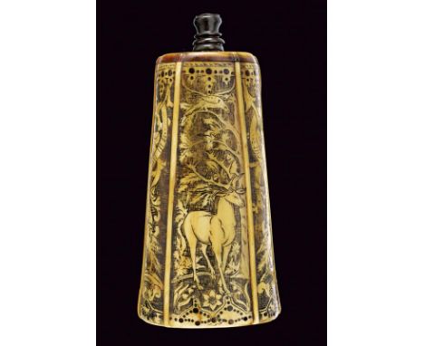 dating: circa 1700 provenance: Germany, Body with a flat back face, on the front side a semicircle divided into three segment