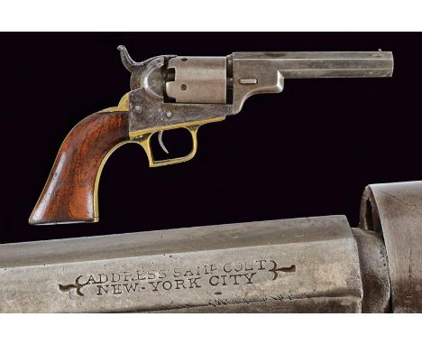 dating: 1848 provenance: USA, Octagonal, rifled, 4', 31 cal barrel (some scaling and pitting inside, visible rifling) with br