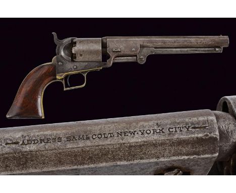 dating: 1850 provenance: USA, 7-1/2', octagonal, rifled, 36 cal. barrel (some pitting inside, clearly visible rifling), with 