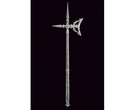 dating: 16th Century provenance: Eastern Europe, Pierced, carved and engraved, concave-edge axe. Straight, pointed beak with 