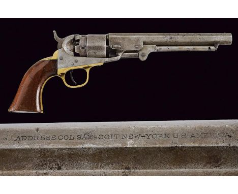 dating: 1861 provenance: USA, 6-1/2', round, 36 cal. barrel (some pitting inside, visible rifling), marked 'ADDRESS COL SAM.L
