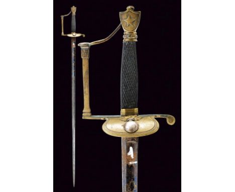 dating: Early 19th Century provenance: Kingdom fo Italy (Napoleonic),&nbsp;Straight, single-and third- edged blade, with full