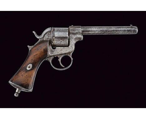 dating: 1860-70 provenance: France, Rifled, cylindrical, 11 mm cal. barrel (visible rifling, various pitting) with rear sight