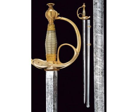 dating: Third quarter of the 19th Century provenance: Papal States, Straight, double-edged blade of hexagonal section, engrav