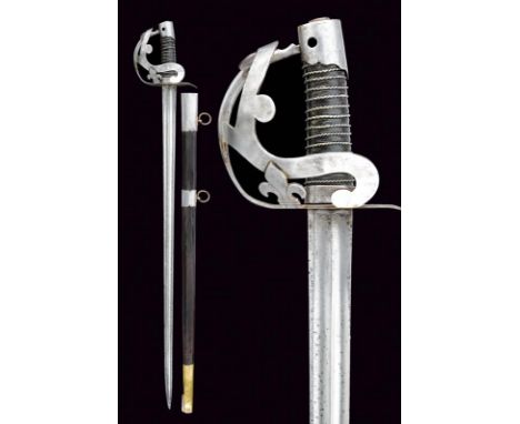 dating: late 18th Century provenance: France, Long, straight, single-and short false-edged blade, with double fuller along th