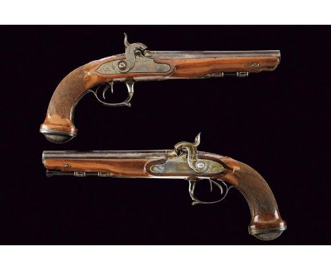dating: 1840 circa provenance: Turin, Round, smoothbore, browned,16 mm cal barrels, signed 'D. FERINA - A TORINO' at the base