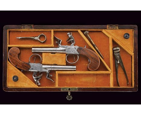 dating: Early 19th Century provenance: London, Round, smoothbore, turn-off, 11 mm cal barrels with section becoming smaller t