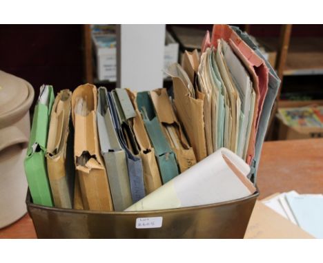 1970's & 1980's documentary and film memorabilia. Files containing interview notes from screenwriters and documentary makers 