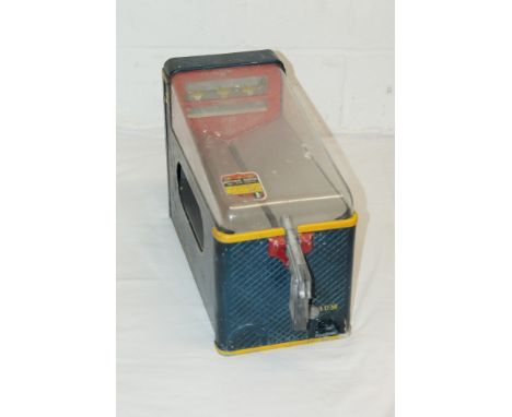 National Duck Hunter - 1 Cent Gumball vending machine   CONDITION REPORT  No cracks but scratches and cloudy glass missing on