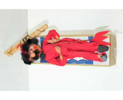 Pelham Puppet 1950s - SM Type - The Devil, in brown box with blue and white and red label