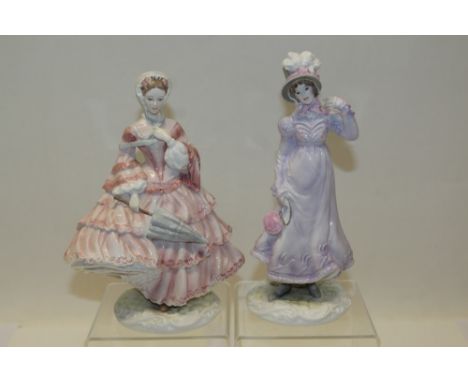 Two Royal Worcester limited edition figures - The Crinoline and the Regency