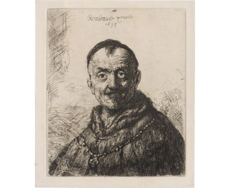 Rembrandt Harmensz. van Rijn -- Erster Orientalenkopf. Radierung. 15,2 x 12,6 cm. 1635. B. 286, White/Boon (Hollstein) 286 II