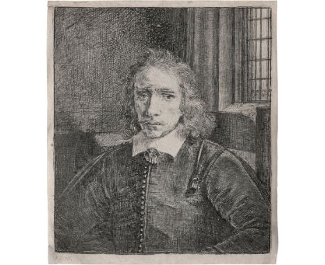 Rembrandt Harmensz. van Rijn -- Pieter Haaringh - Der junge Haaringh. Radierung mit Kaltnadel. 11,8 x 10,5 cm. 1655. B. 275, 