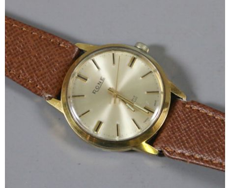 A gentleman's vintage Rone manual wristwatch with centre seconds.