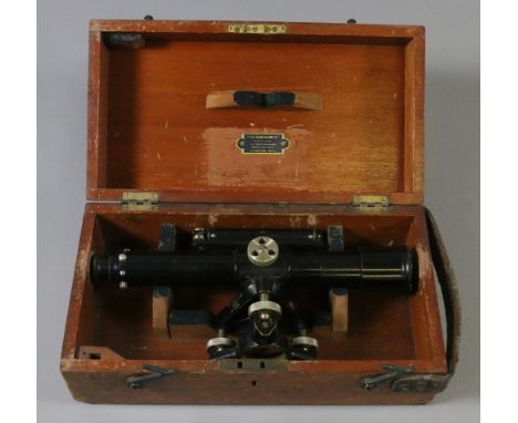 A boxed thedolite by E. R. Watts & Son London.