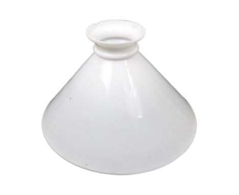 A large oversized Victorian late 19th century white opaline glass mushroom light shade. Measures&nbsp;