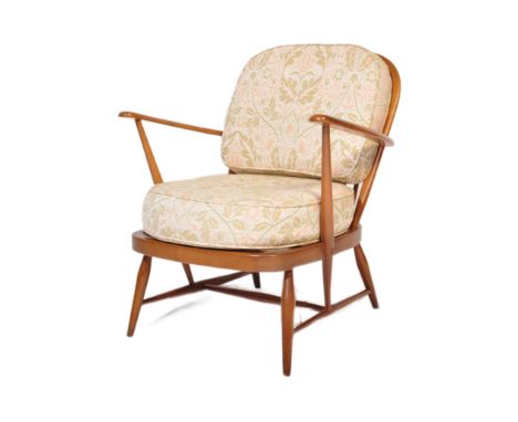 Lucian Ercolani for Ercol. British Modern Design. A vintage retro 20th Century Ercol ' Windsor pattern ' golden dawn coloured