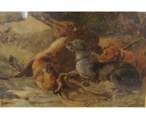 After Cecil Aldin, “The Fallowfield Hunt’ a coloured print, together with another similar hunting print; also a study of a Ro