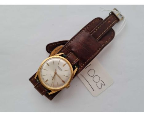 A gents Medama Lever wrist watch with seconds sweep WO 