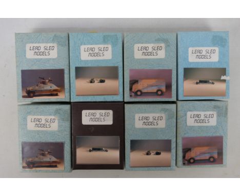 Lead Sled Models - Unsold Shop Stock - 8 x unopened military models in 1:76 and 1:72 scale including a Marmon Herrington MkII