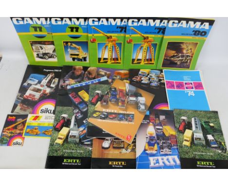 Gama - Siku - Ertl - Gescha - A collection of hard to find trade catalogues from Gescha 1974, Gama 1977, 1978, 1980, Siku 197