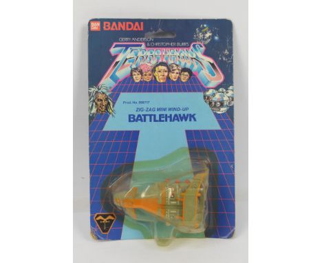 Terrahawks - Bandai - Gerry Anderson - Christopher Burr. A carded #988717 'Battlehawk' some storage wear and sticker damage, 