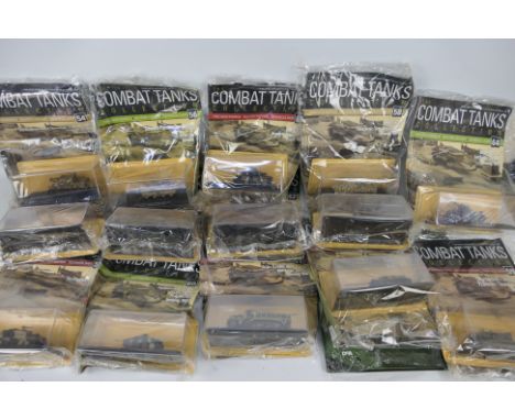 The Combat Tanks Collection - DeAgostini. A selection of Fourteen sealed and boxed Tanks with respective magazine in a sealed