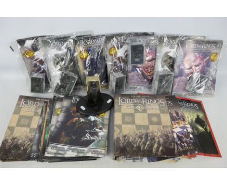Eaglemoss - The Lord of the Rings - Chess Collection. A selection of Seven Figurines with magazines and binders with approx 5