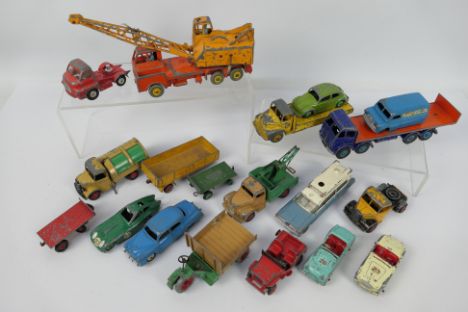 Dinky Toys - An unboxed group of predominately Dinky Toys. Lot includes #903 (2nd Type) Foden with tailboard; #181 Volkswagen