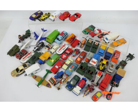 Corgi - Matchbox - Siku - 58 x unboxed models including Ford Transit minibus, Porsche 911 Targa, Ford Escort Mk1, Boeing 747 