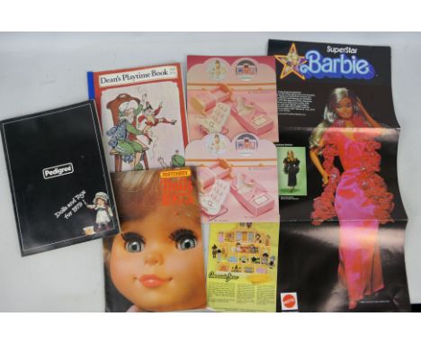 Barbie - Deans - Amanda Jane - Matchbox - A group of hard to find vintage toy catalogues including Matchbox Dolls 1975, Dean'