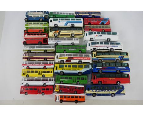 EFE - Corgi - Corgi Original Omnibus - An armada of 28 unboxed 1:76 scale diecast model buses. Lot includes EFE #14402 Short 