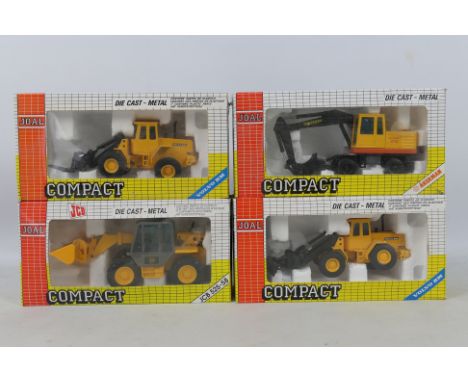 Joal - 4 x boxed 1:50 and 1:35 scale Joal Compact die-cast model construction vehicles - Lot includes a 1:50 #232 Akerman H-7