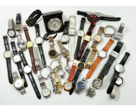 A large collection of ladies and gents wrist watches to include: Timex, Lotus and Dolce &amp; Gabbana 