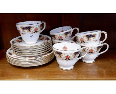 A Duchess Westminster set of six tea cups and saucers and six plates 