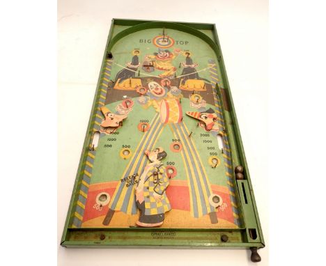 A vintage Spears Big Top bagatelle board 