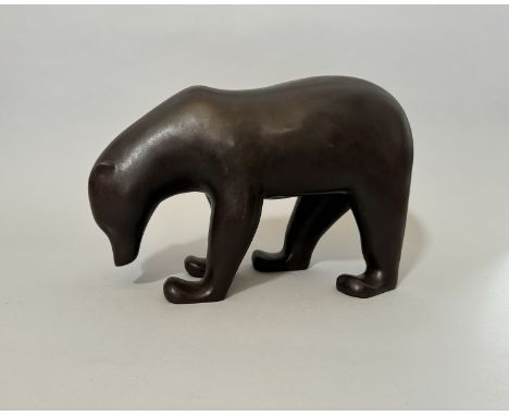 François POMPON (1855-1933), D’Après. « Grand Ours brun ». Sculpture en bronze à patine brun-noir, fonte posthume récente à l
