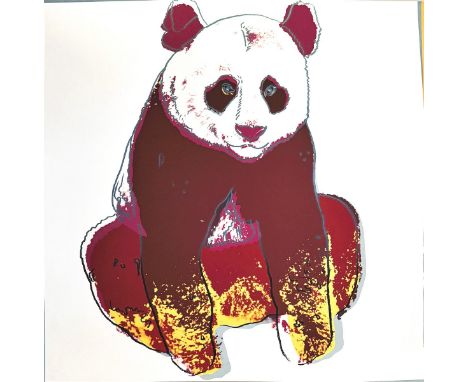 Andy WARHOL(1928-1987), d’après Panda De la série 'Endangered Species'. Sérigraphie en couleurs. 1983. Cachet au dos Ronald F