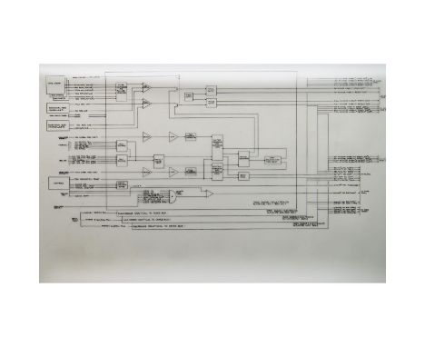 Original set of Master Schematics from Grumman Aerospace titled, Space Shuttle Orbiter; Guidance, Navigation, &amp; Flight Co