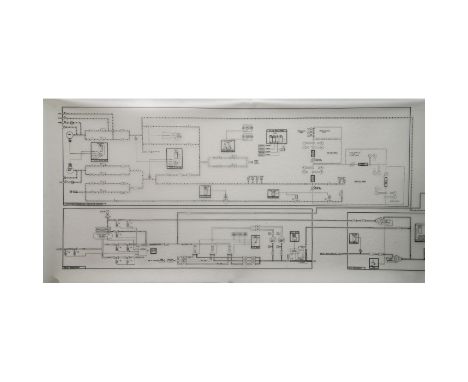 Original set of Master Schematics from Grumman Aerospace titled, Space Shuttle Orbiter: Environmental Control/Life Support Sy