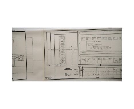 Original set of Master Schematics from Grumman Aerospace titled, Space Shuttle Orbiter: GN&amp;C Computer Software Overview, 