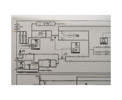 Original set of Master Schematics from Grumman Aerospace titled, Space Shuttle Orbiter: Environmental Control/Life Support Sy