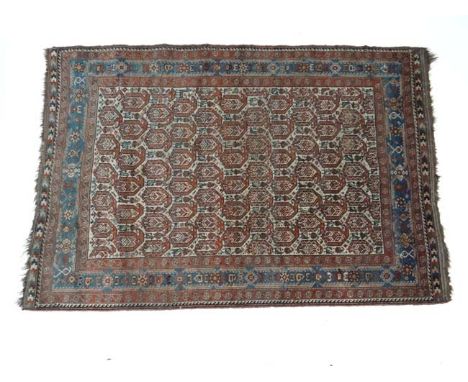 Carpet / Rug : A Persian carpet with central ground of 67 birds ( nearly all differing to one another) standing, one four leg