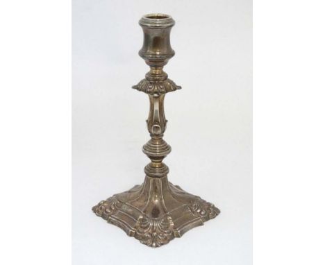 A silver candlestick hallmarked London 1975 maker Barker Brothers Silver Ltd. 8 3/4" high   CONDITION: Please Note -  we do n