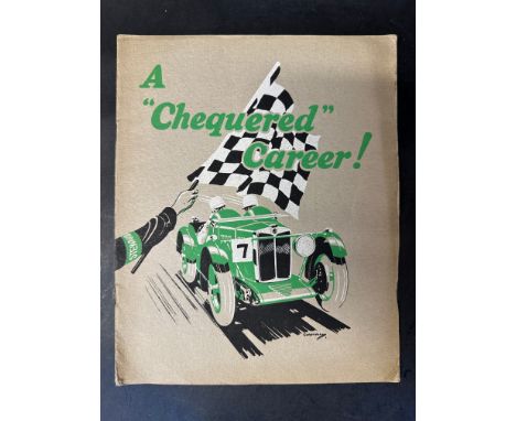 'A Chequered Career' 1932, detailing MG successes with the M and C type Midgets, 16 pages.