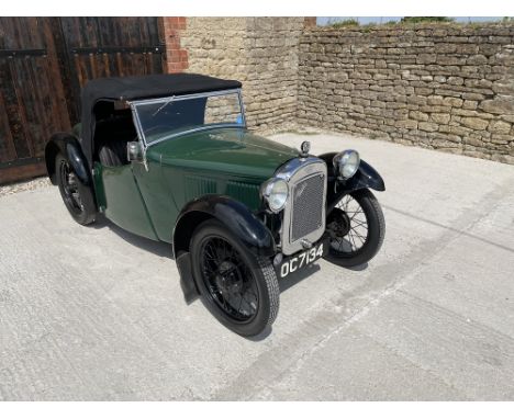 1934 Austin 7 Type 65Reg: OC7134Chassis No: 187871Engine No. M248673 Discovered in the 1970s, OC 7134 was in poor but general